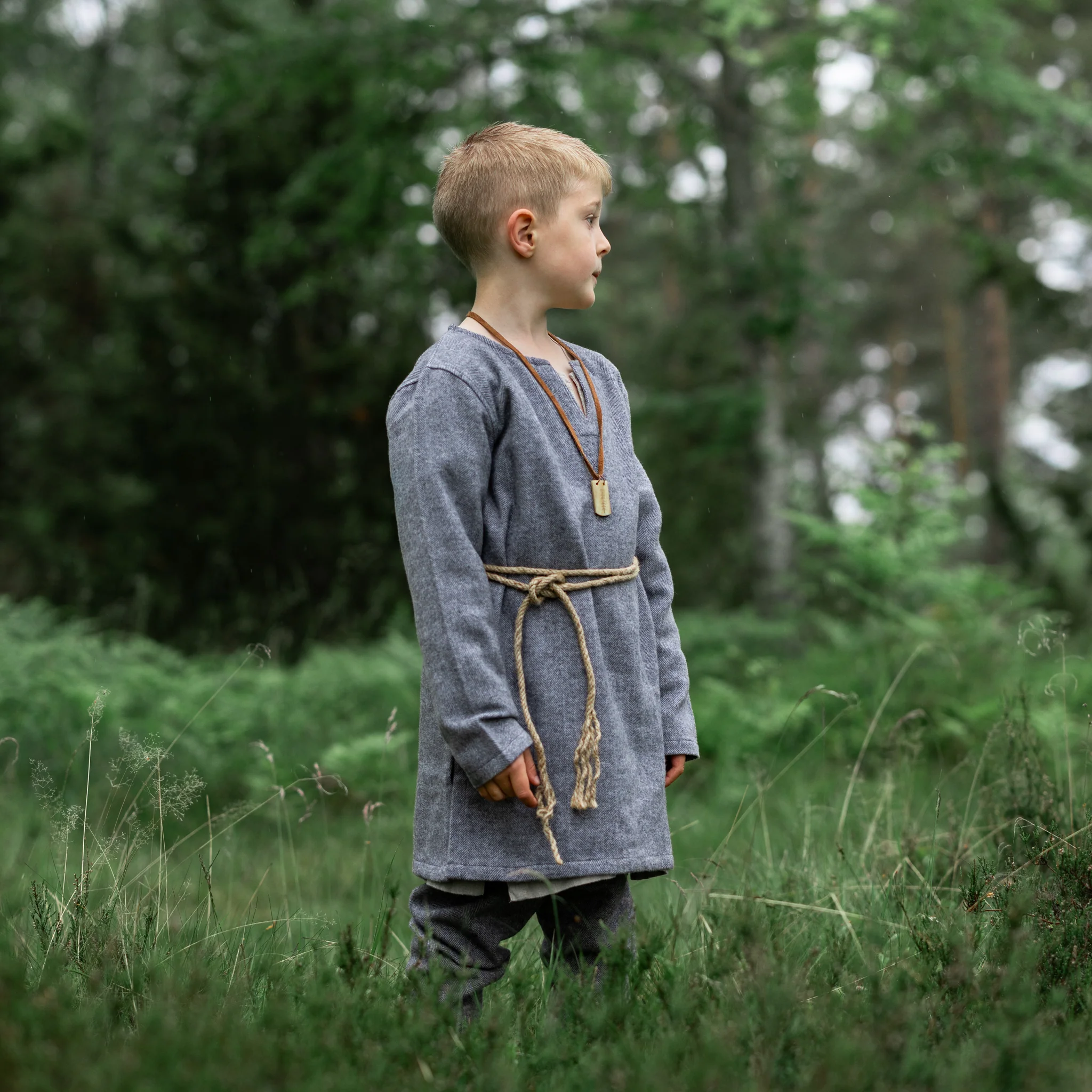 Kids Wool Tunic, Grey