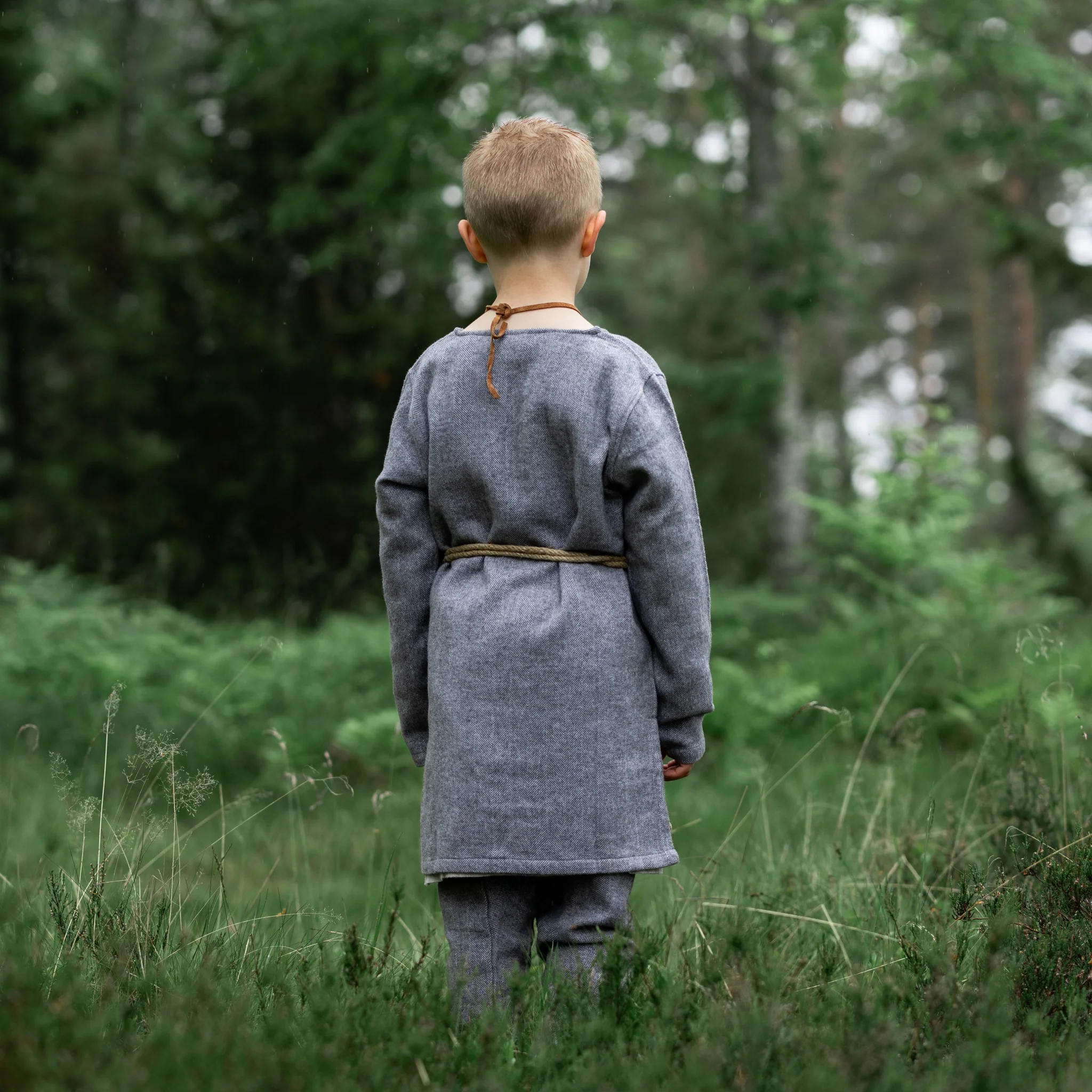 Kids Wool Tunic, Grey - Image 2