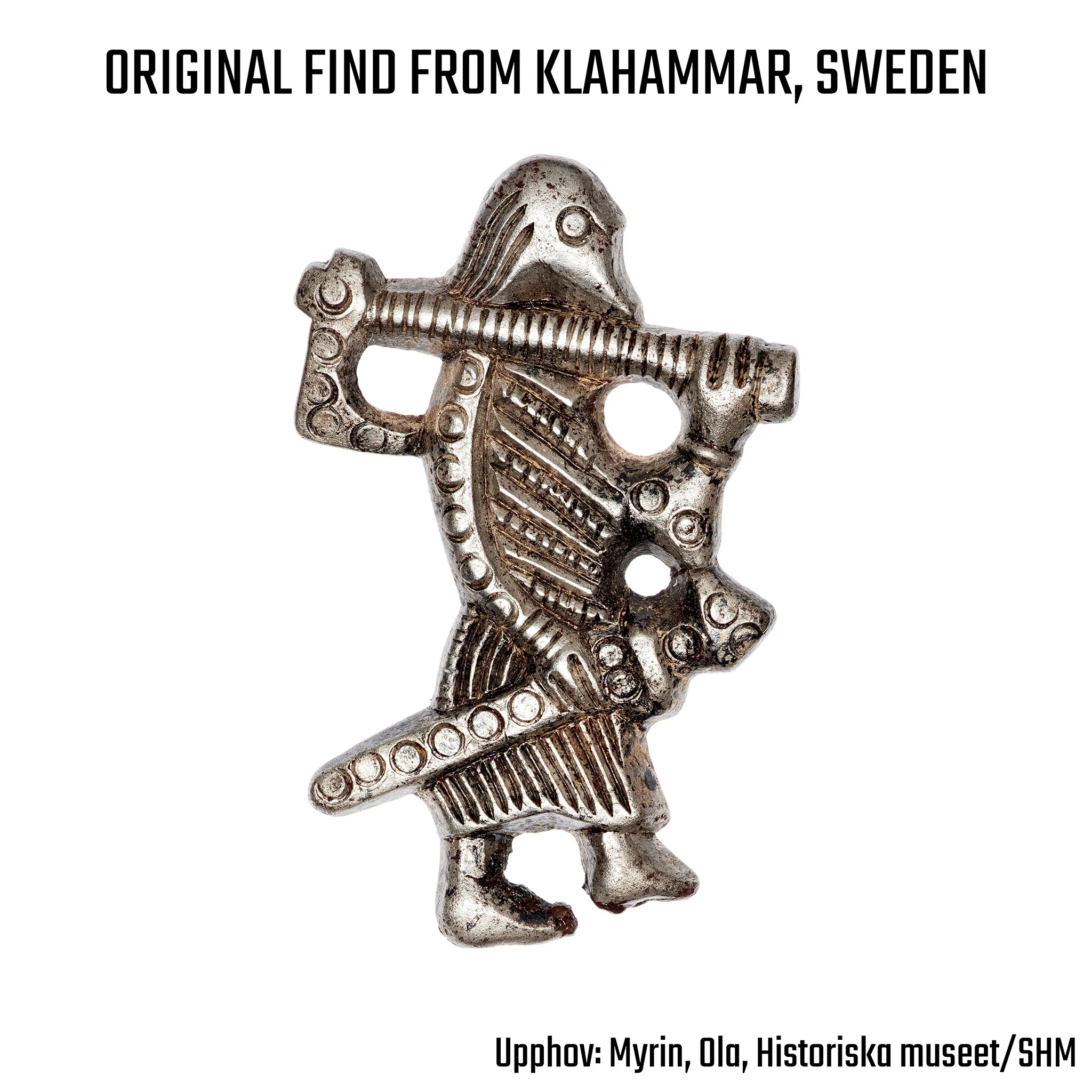Klahammar Viking Pendant, Silver - Image 4