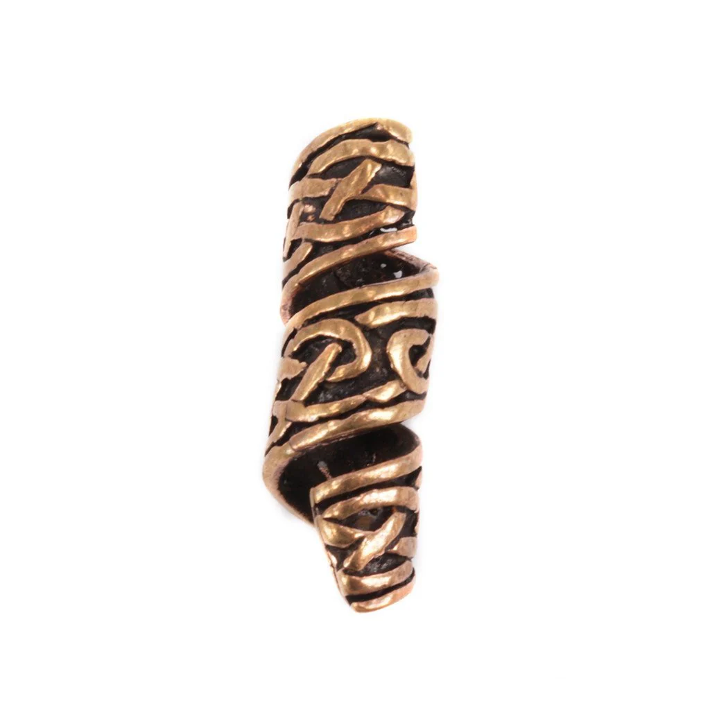 Knotwork Beard Ring, Bronze - Image 2