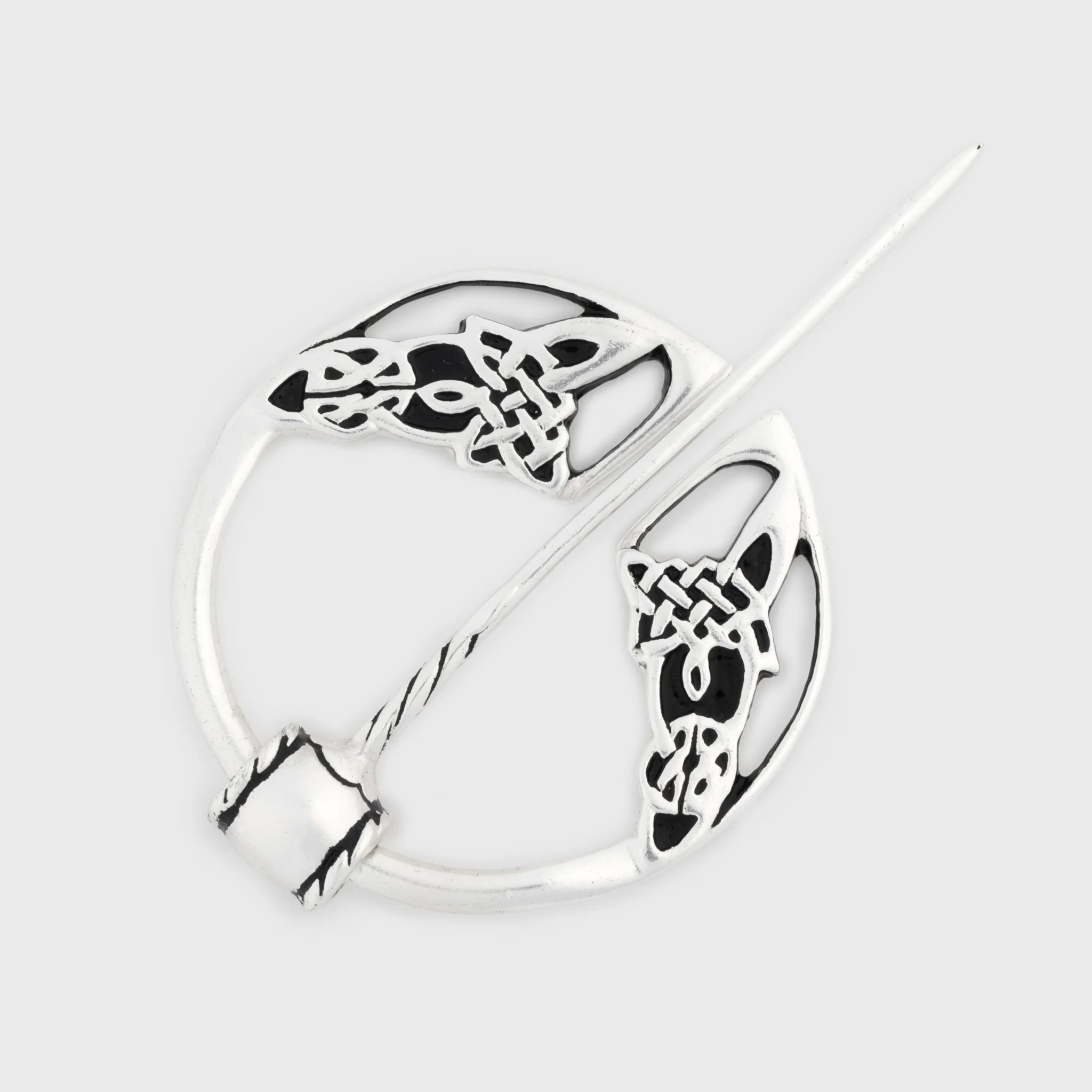 Knotwork Fibula, Silvered - Image 2