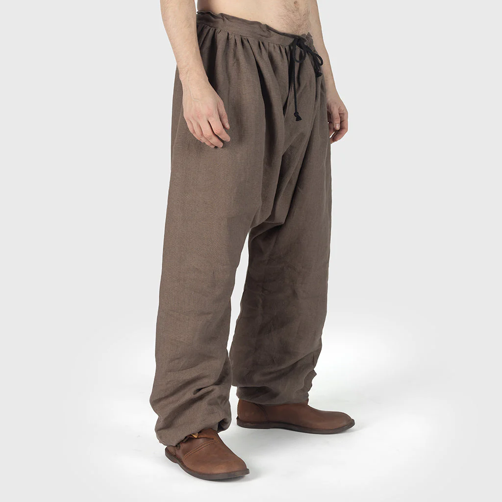 Linen High Breeches, Brown - Image 3
