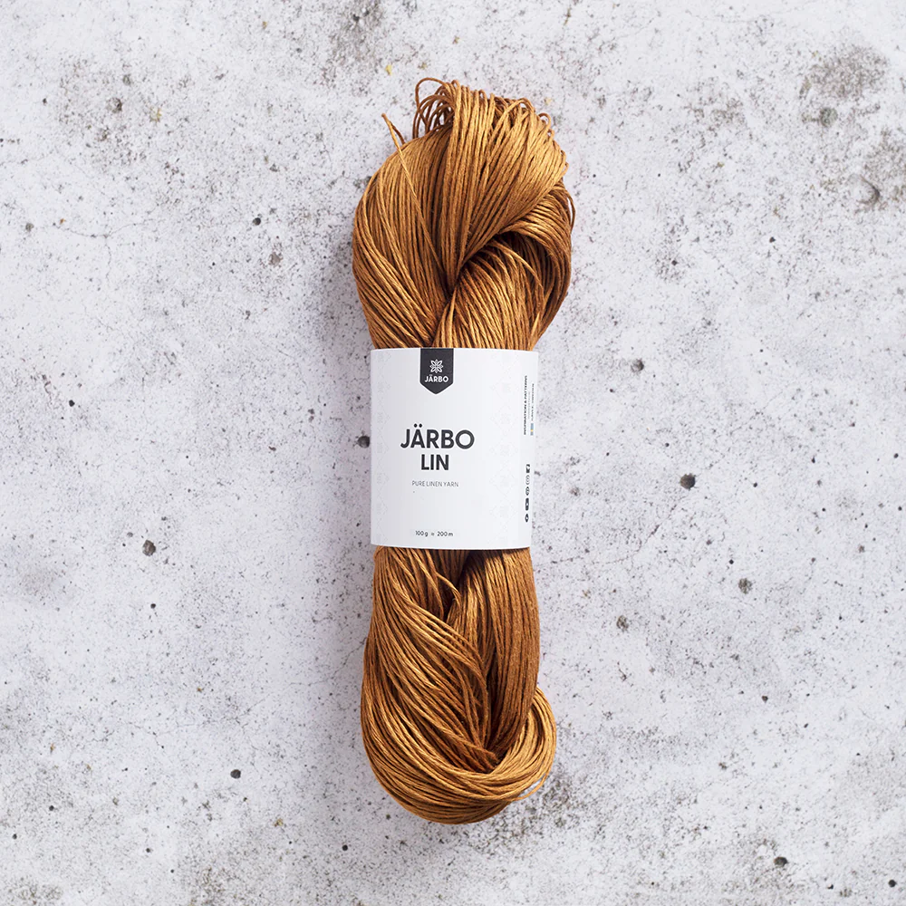 Linen Yarn, Golden Amber