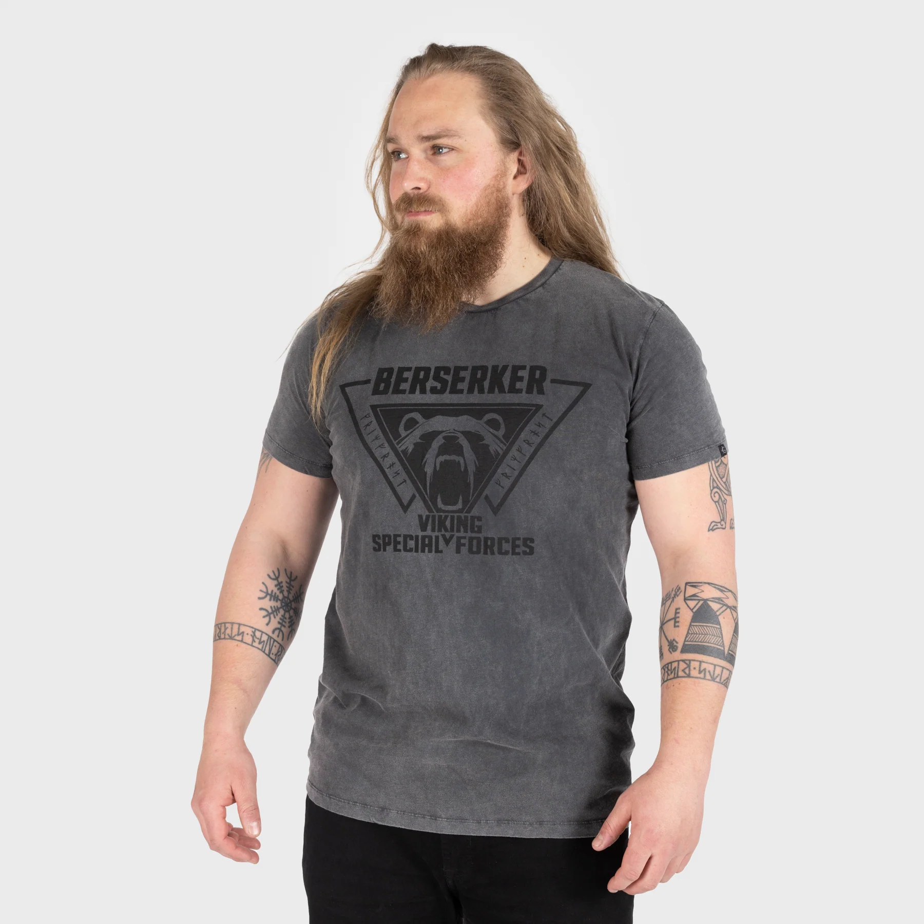 T-shirt, Berserker, Washed Grey