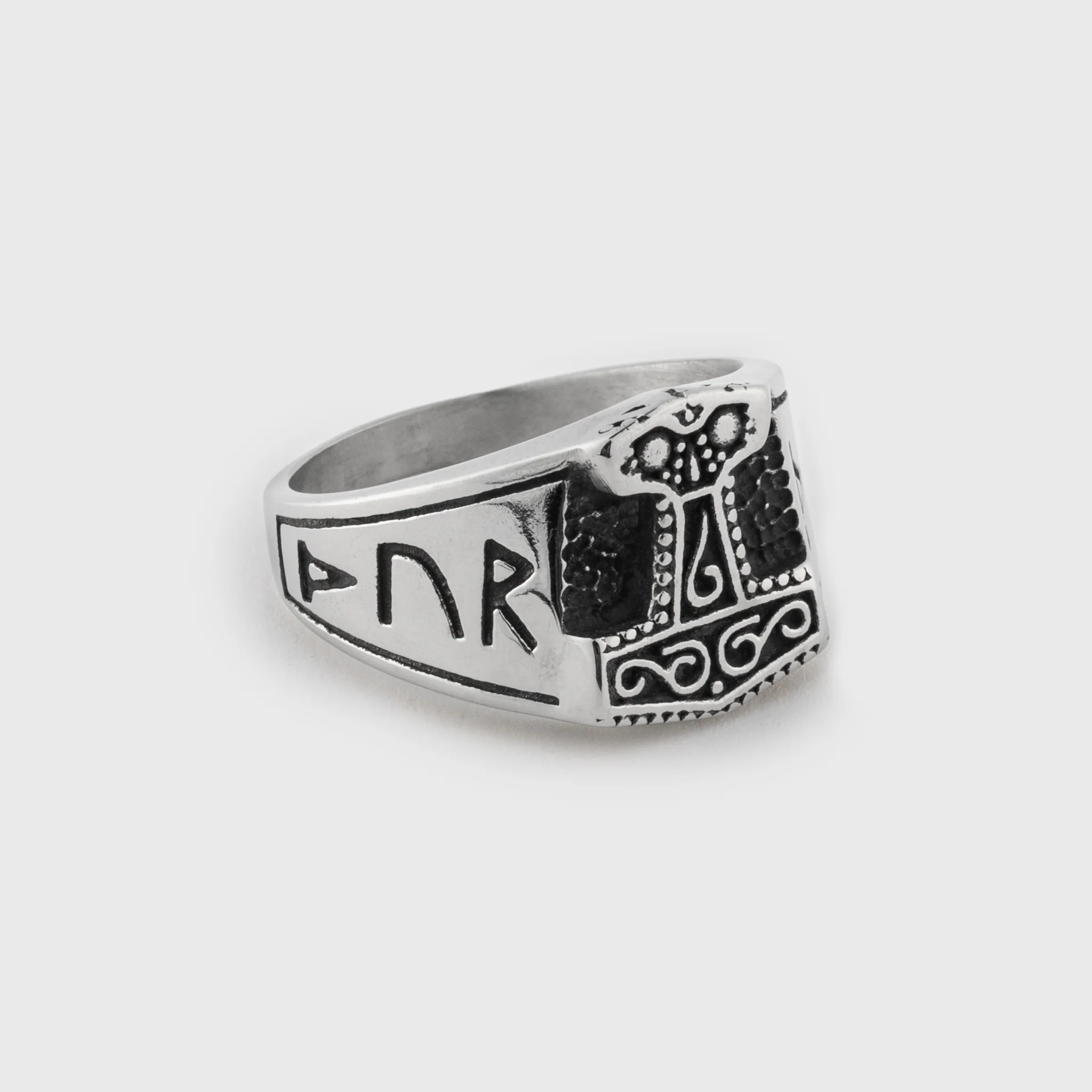 Mjolnir Ring, Stainless Steel - Image 3