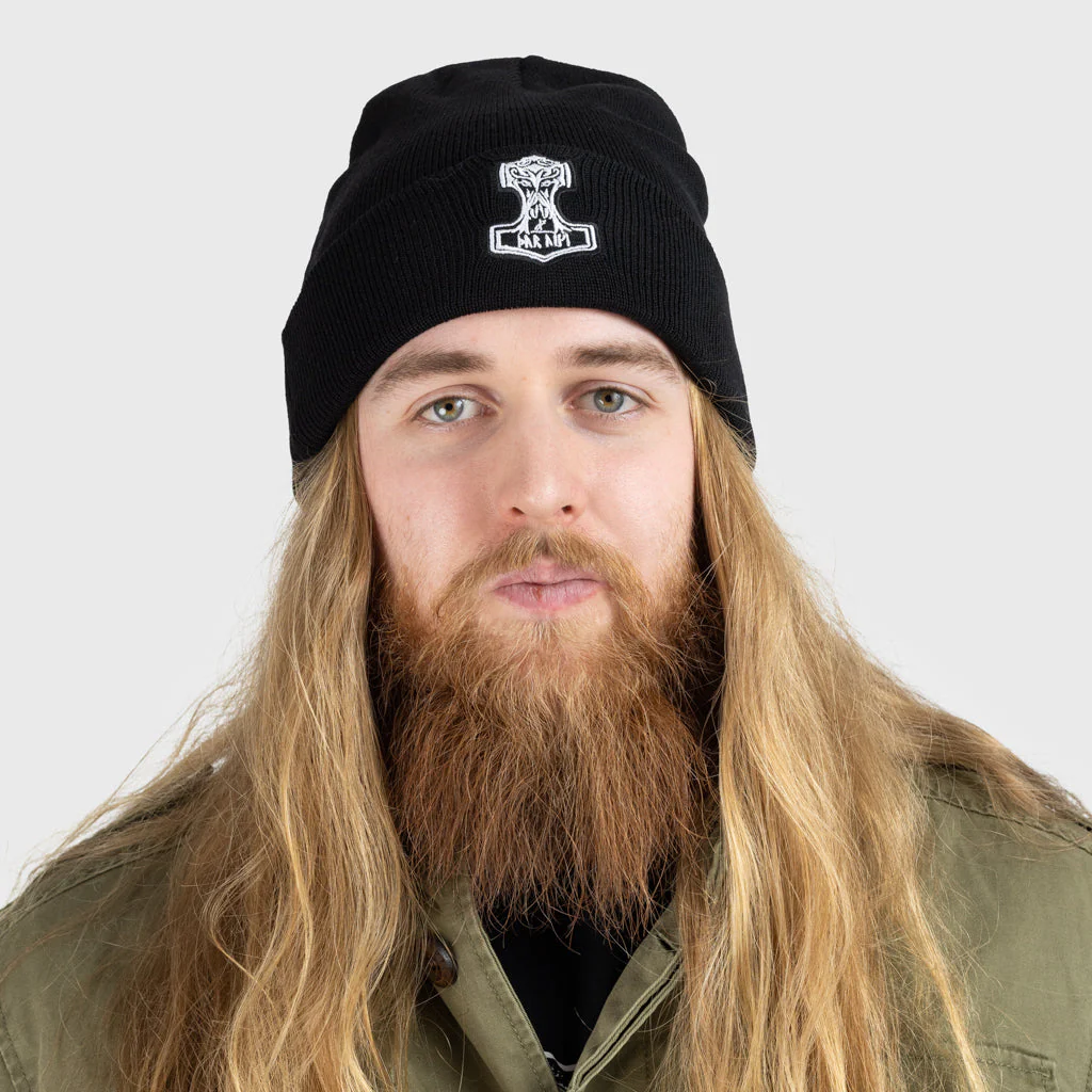 Mjolnir Watch Hat, Black - Image 2