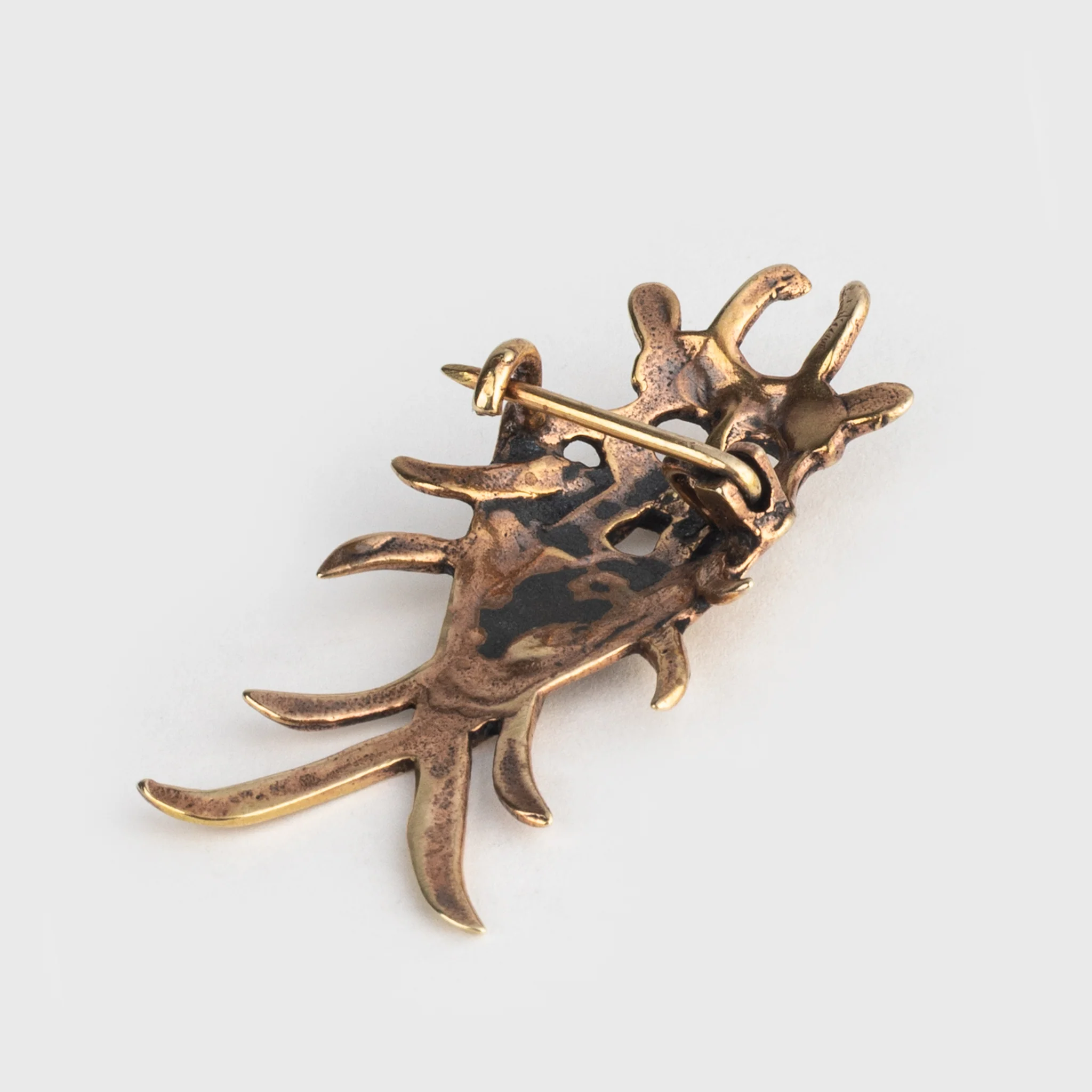 Moesgard Mask Brooch, Bronze - Image 4