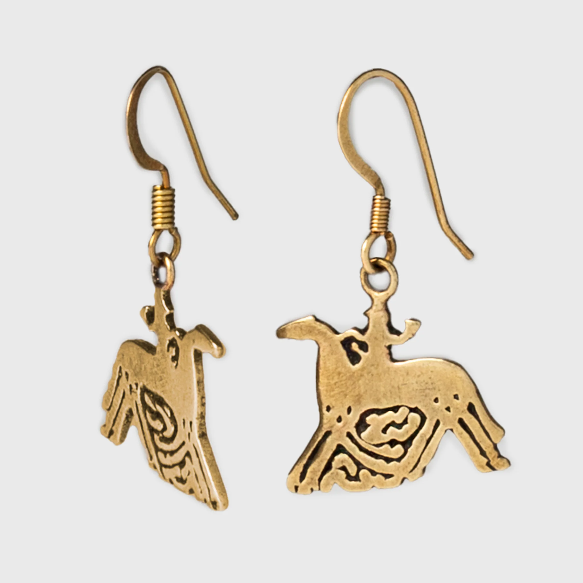 Sleipnir Earrings, Bronze - Image 2