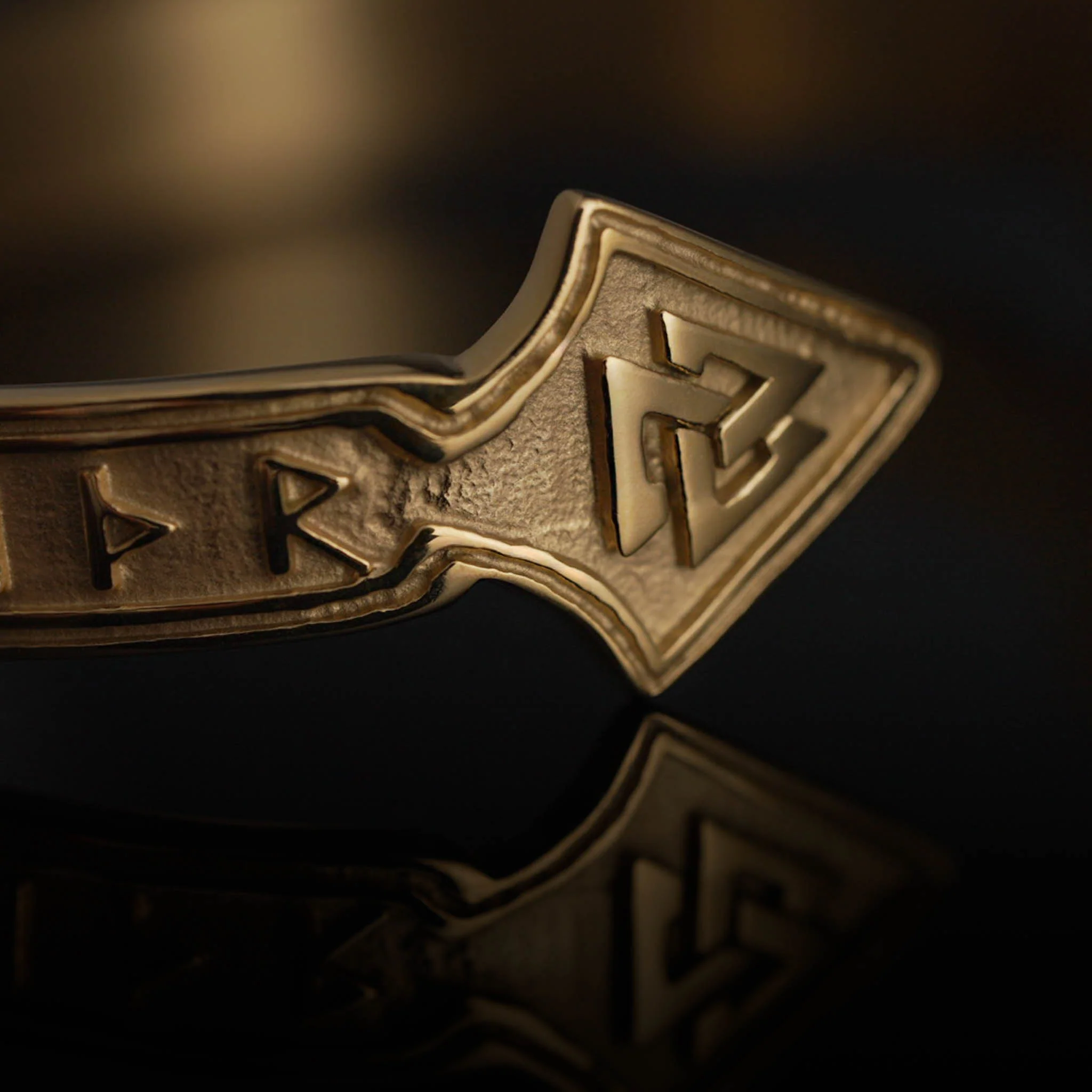 Odin Cuff, Gold Plated - Image 6