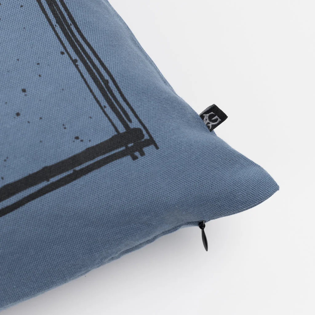 Pillow Cover 3, Torslunda Collection, Blue - Image 2