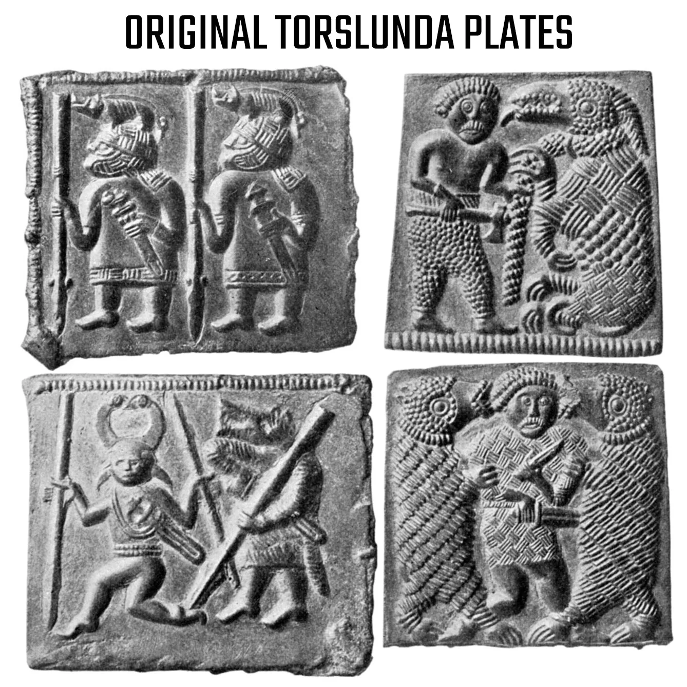 Pillow Cover 4, Torslunda Collection, Blue - Image 4