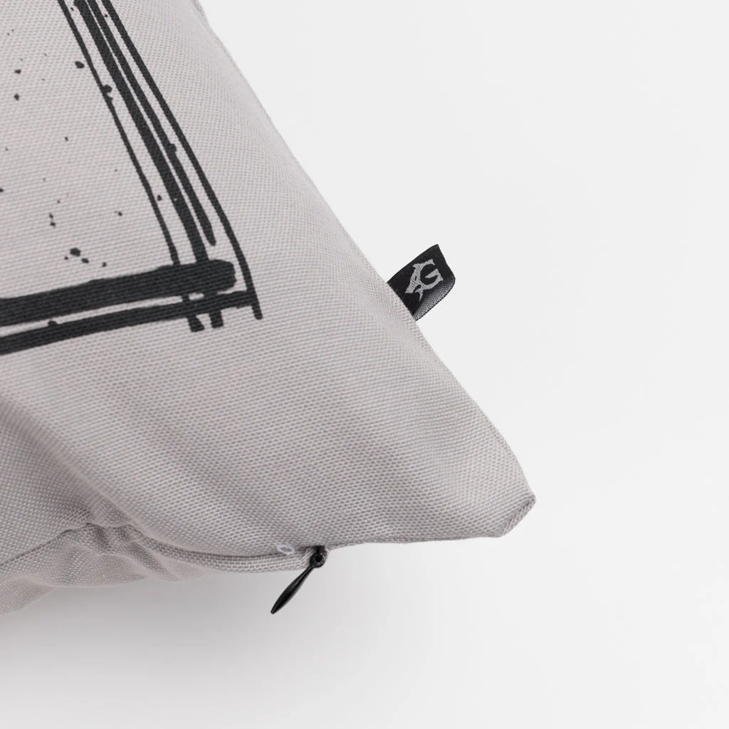 Pillow Cover 4, Torslunda Collection, Grey - Image 2