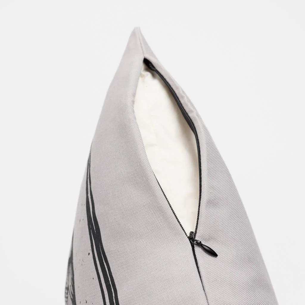 Pillow Cover 4, Torslunda Collection, Grey - Image 3