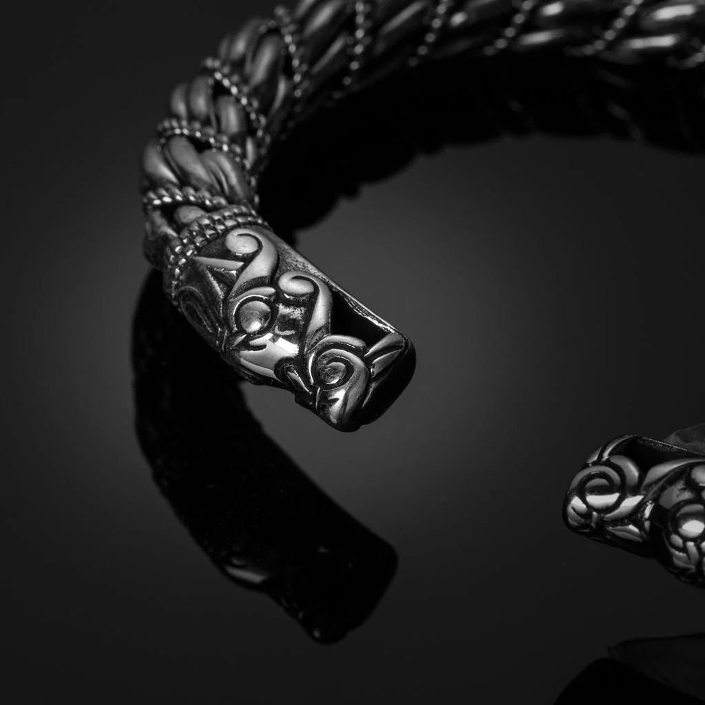 Premium Viking Armring, Silver - Image 3