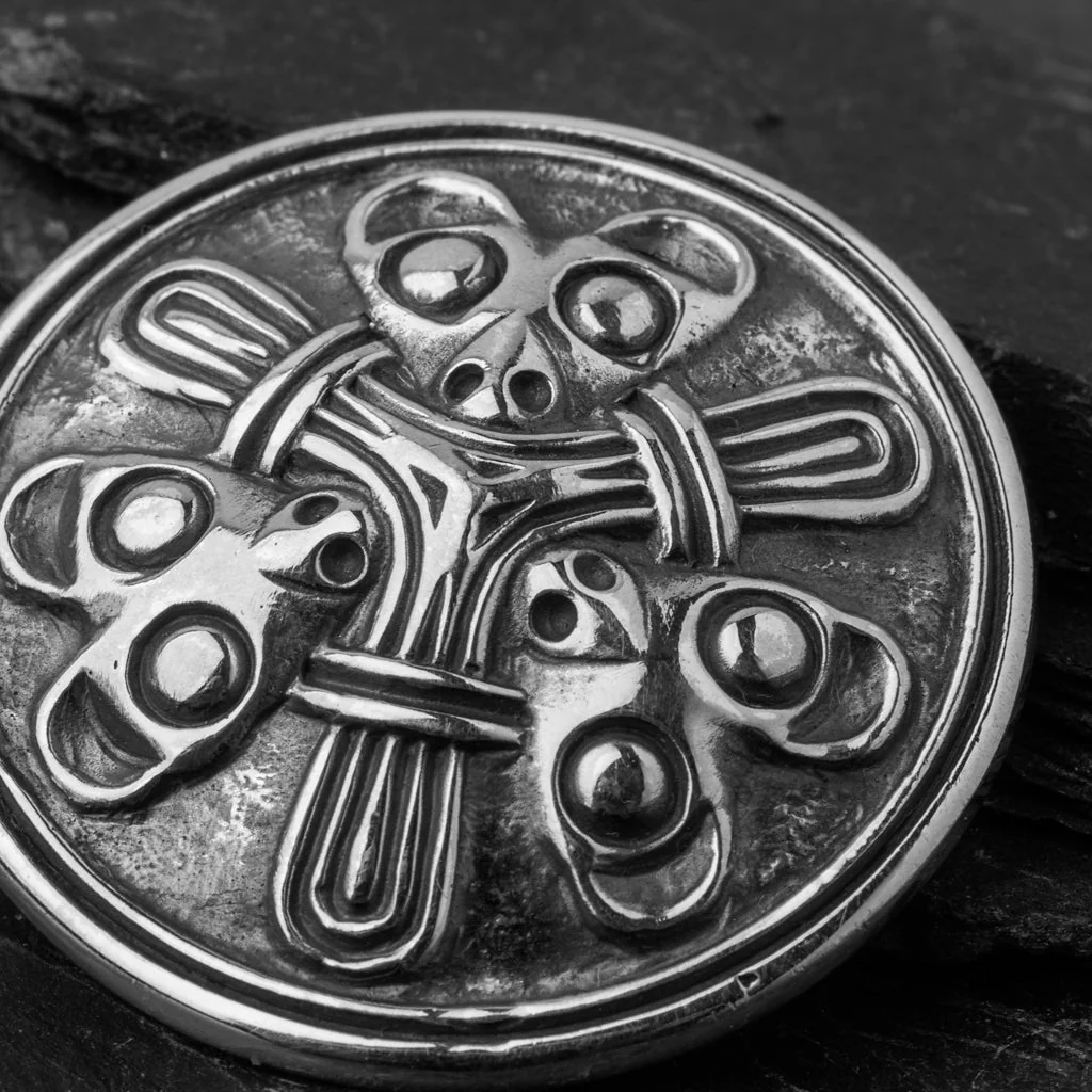 Premium Borre Brooch, Silver - Image 2