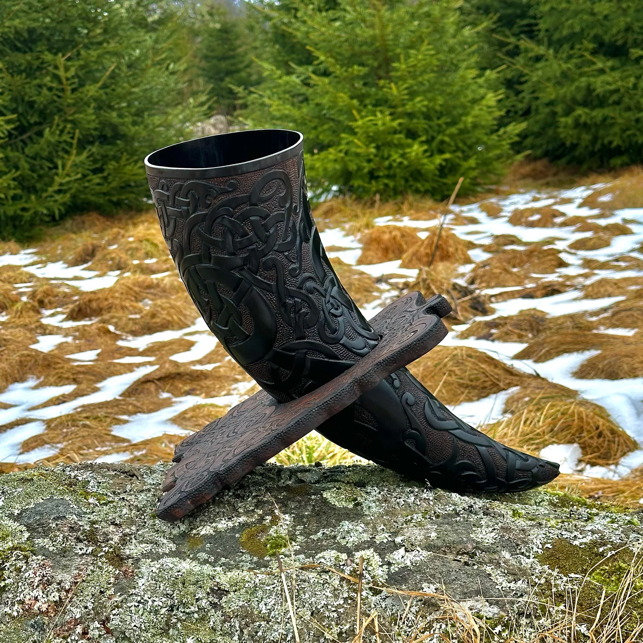 Premium Drinking Horn, Ringerike - Image 10