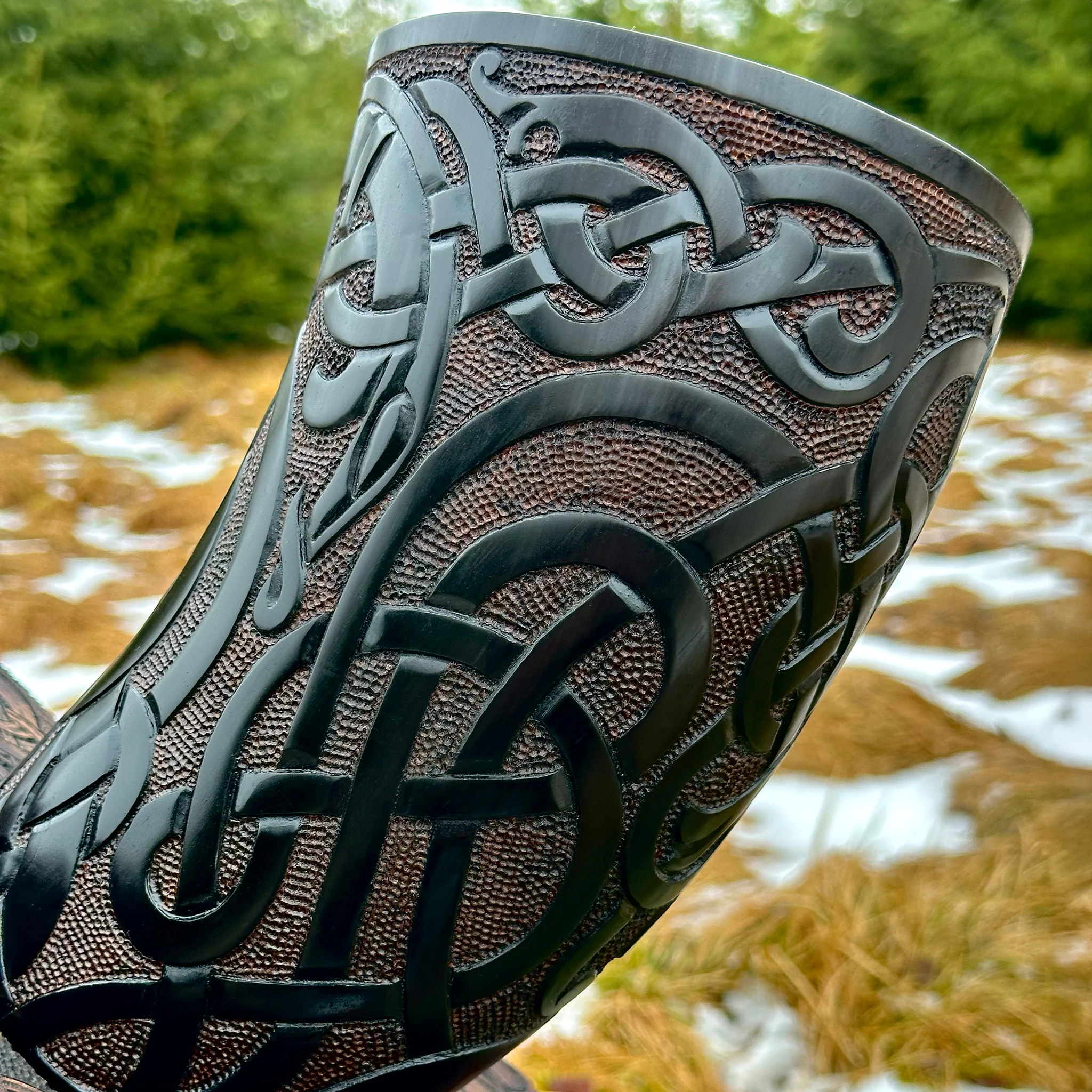Premium Drinking Horn, Ringerike - Image 4