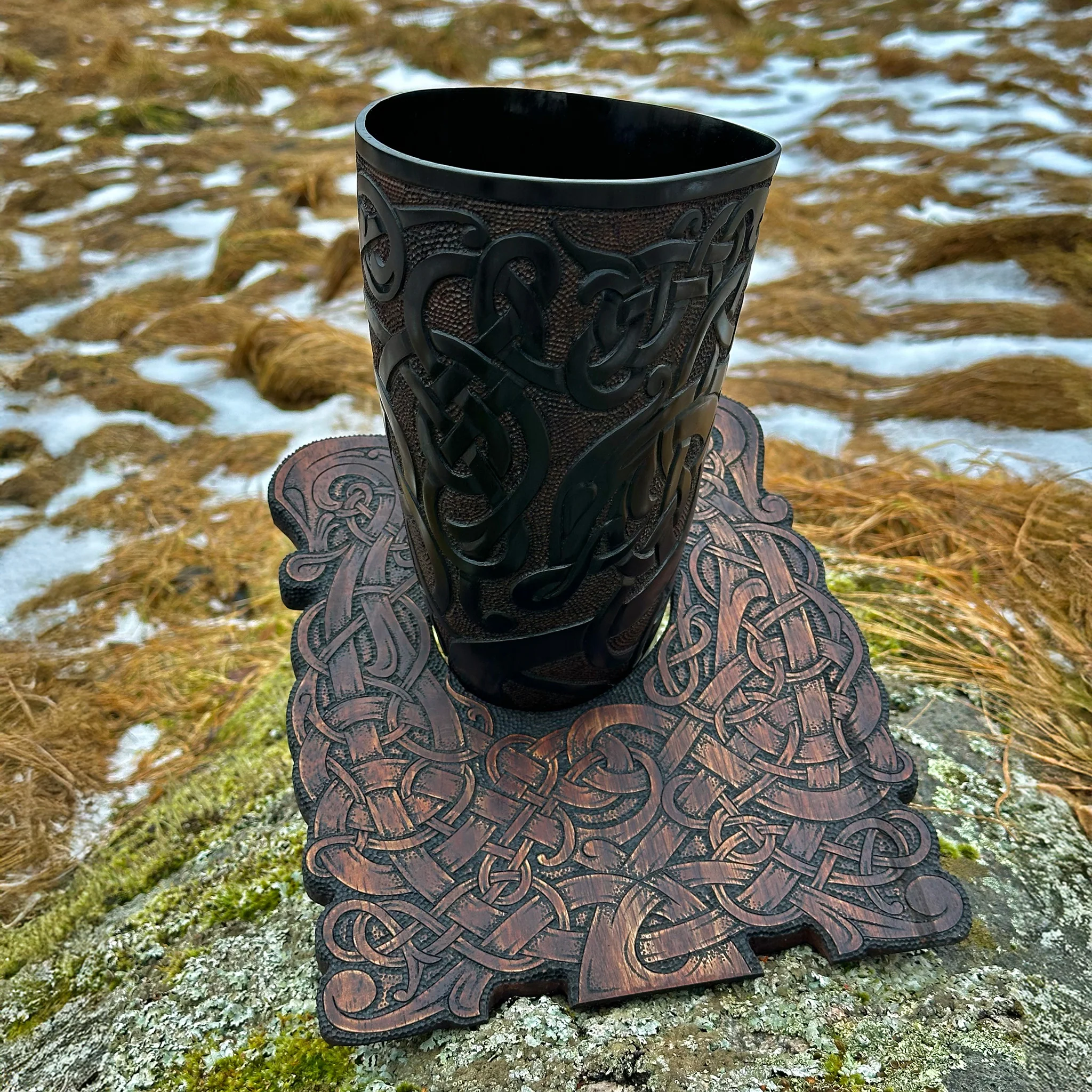 Premium Drinking Horn, Ringerike - Image 8