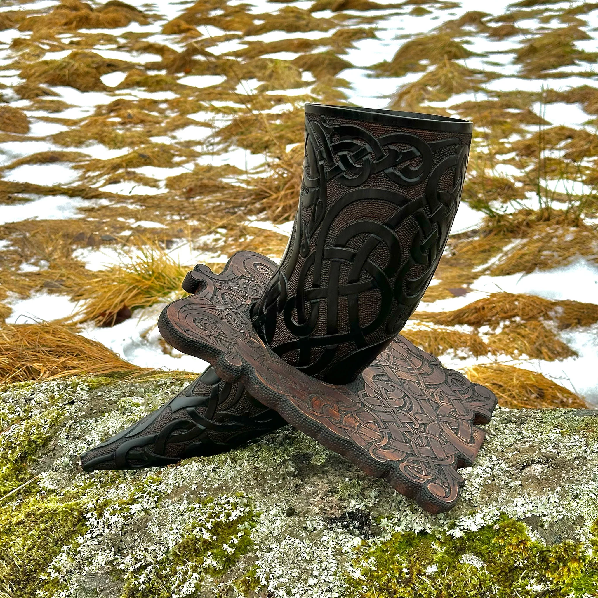 Premium Drinking Horn, Ringerike - Image 9