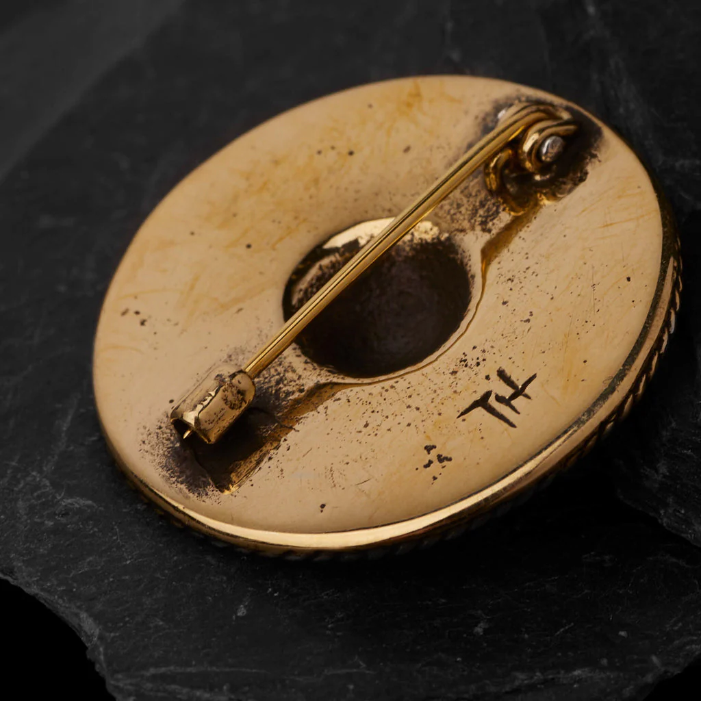 Premium Filigree Brooch, Bronze - Image 4