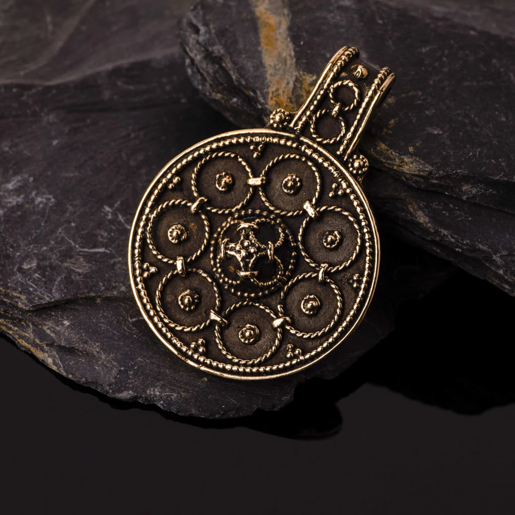 Premium Filigree Pendant, Bronze - Image 2
