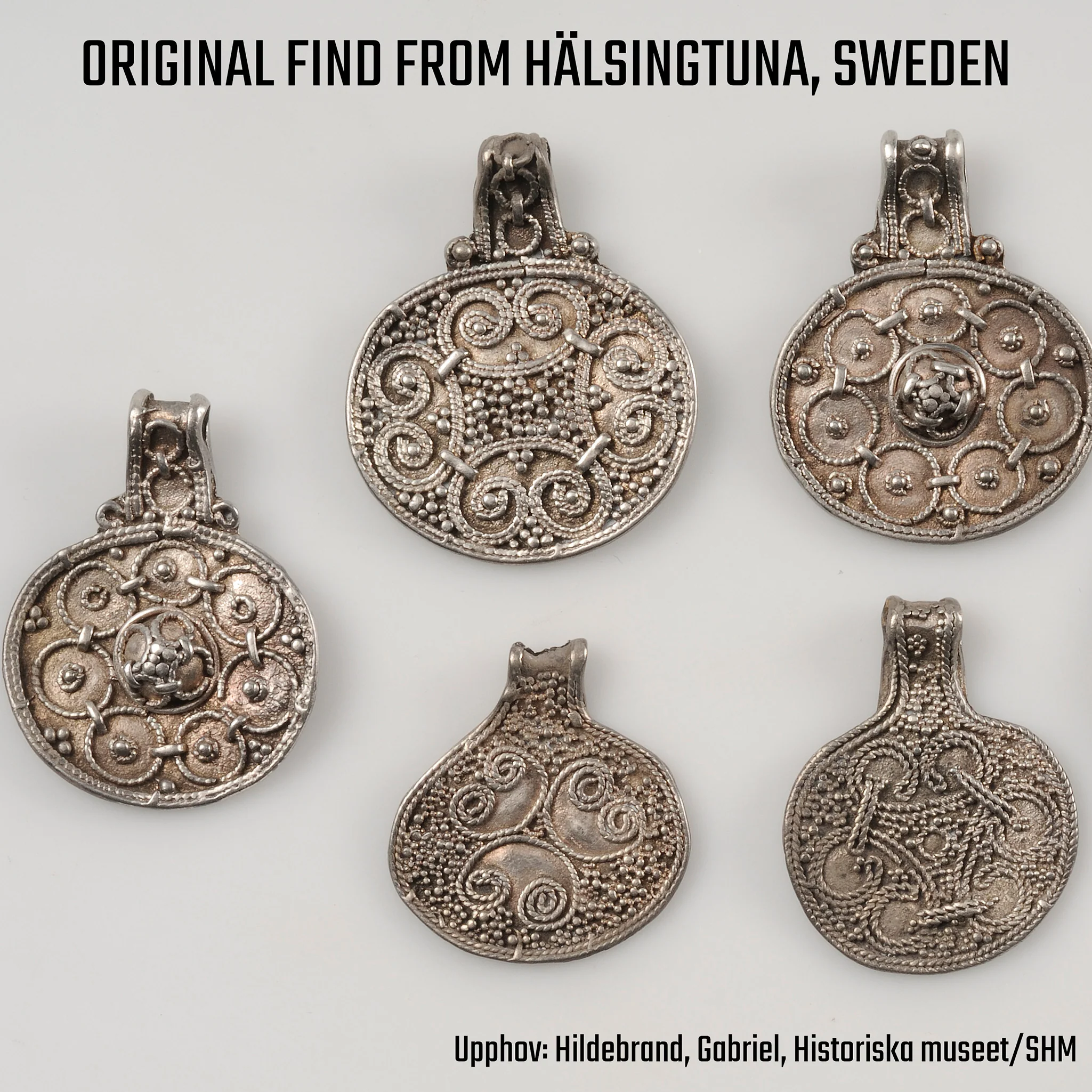 Premium Filigree Pendant, Silver - Image 4