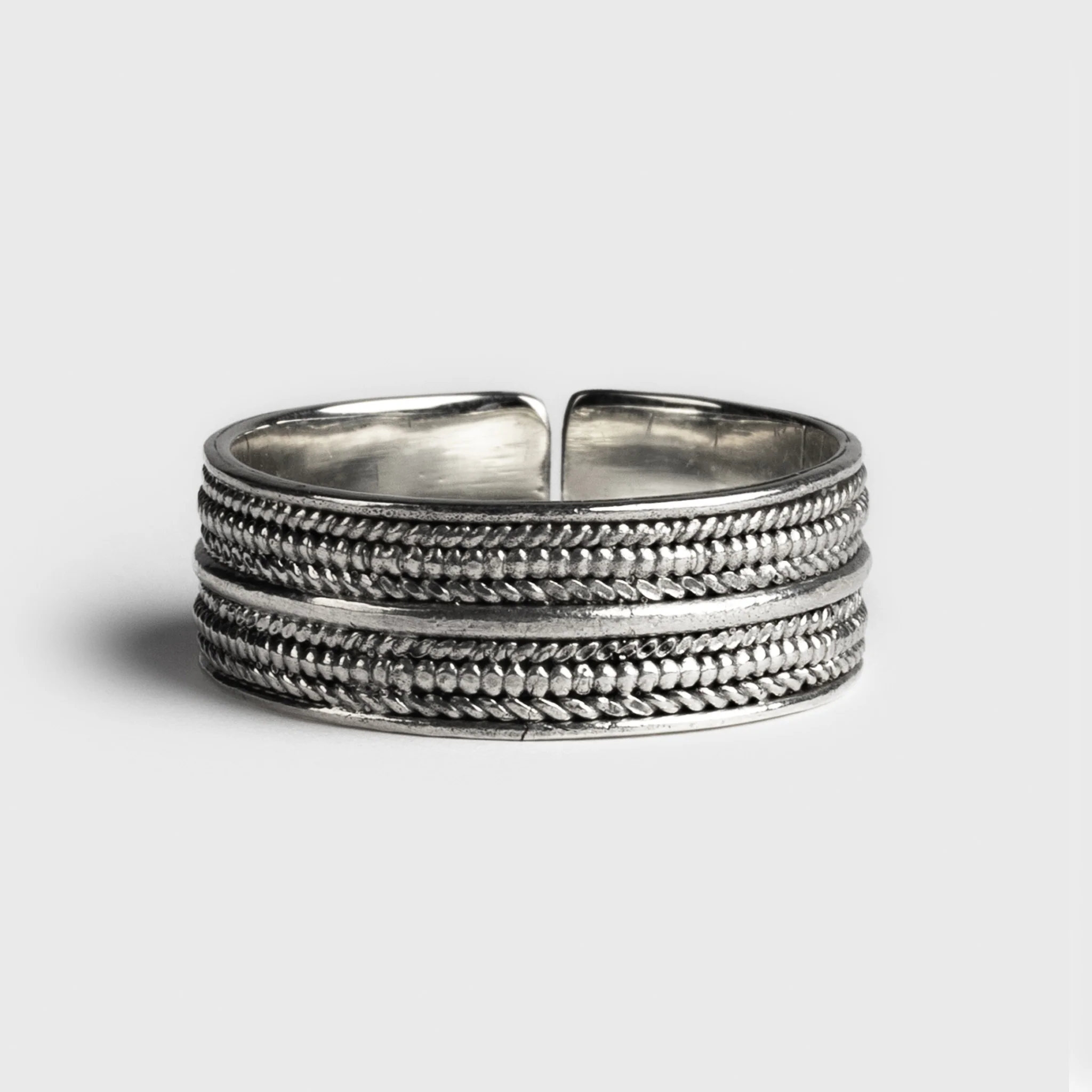 Premium Filigree Ring, Silver - Image 2