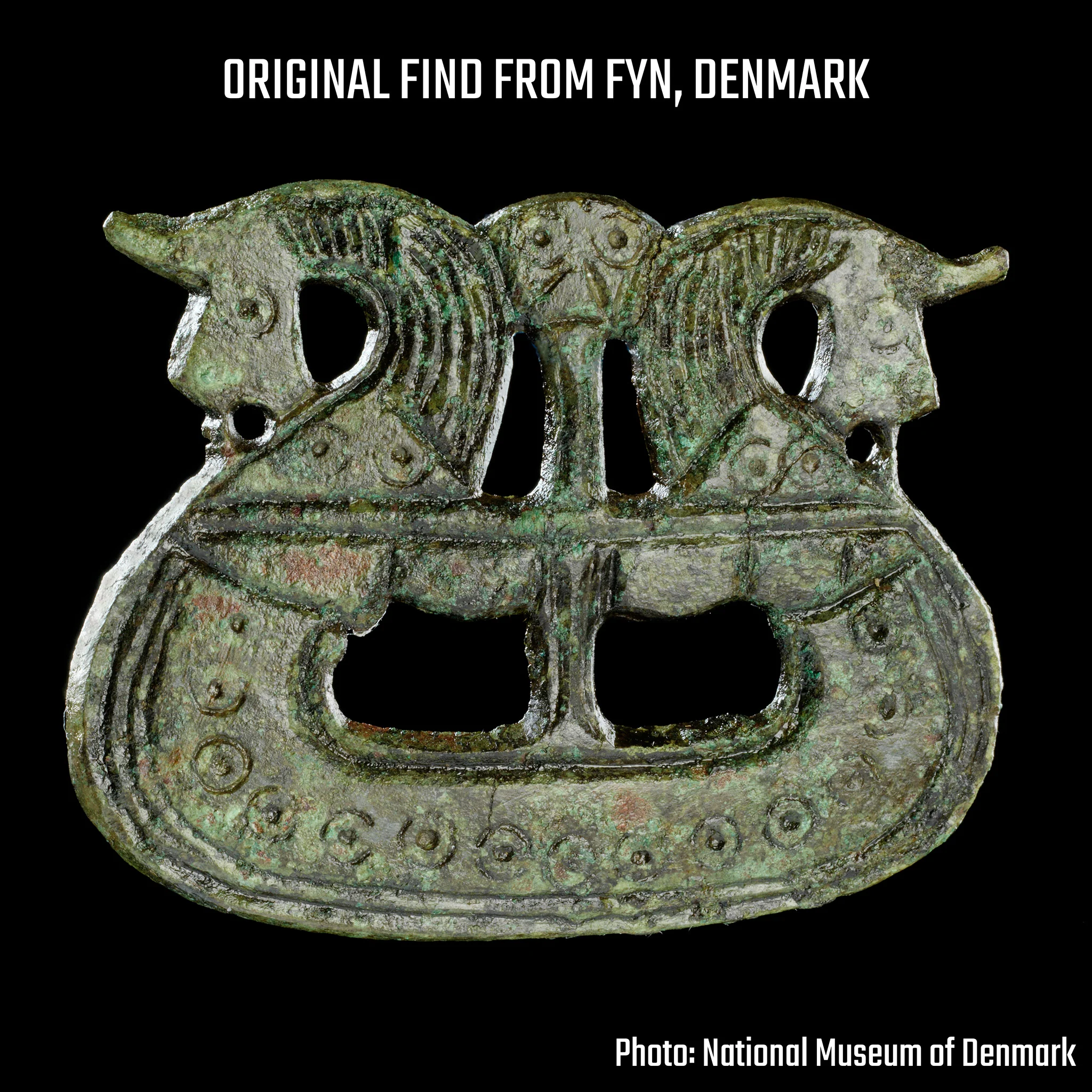 Premium Fyn Brooch, Bronze - Image 5