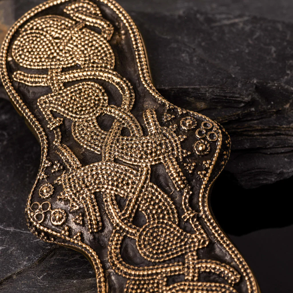 Premium Granulation Brooch, Bronze - Image 2