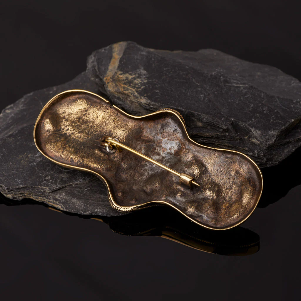Premium Granulation Brooch, Bronze - Image 4