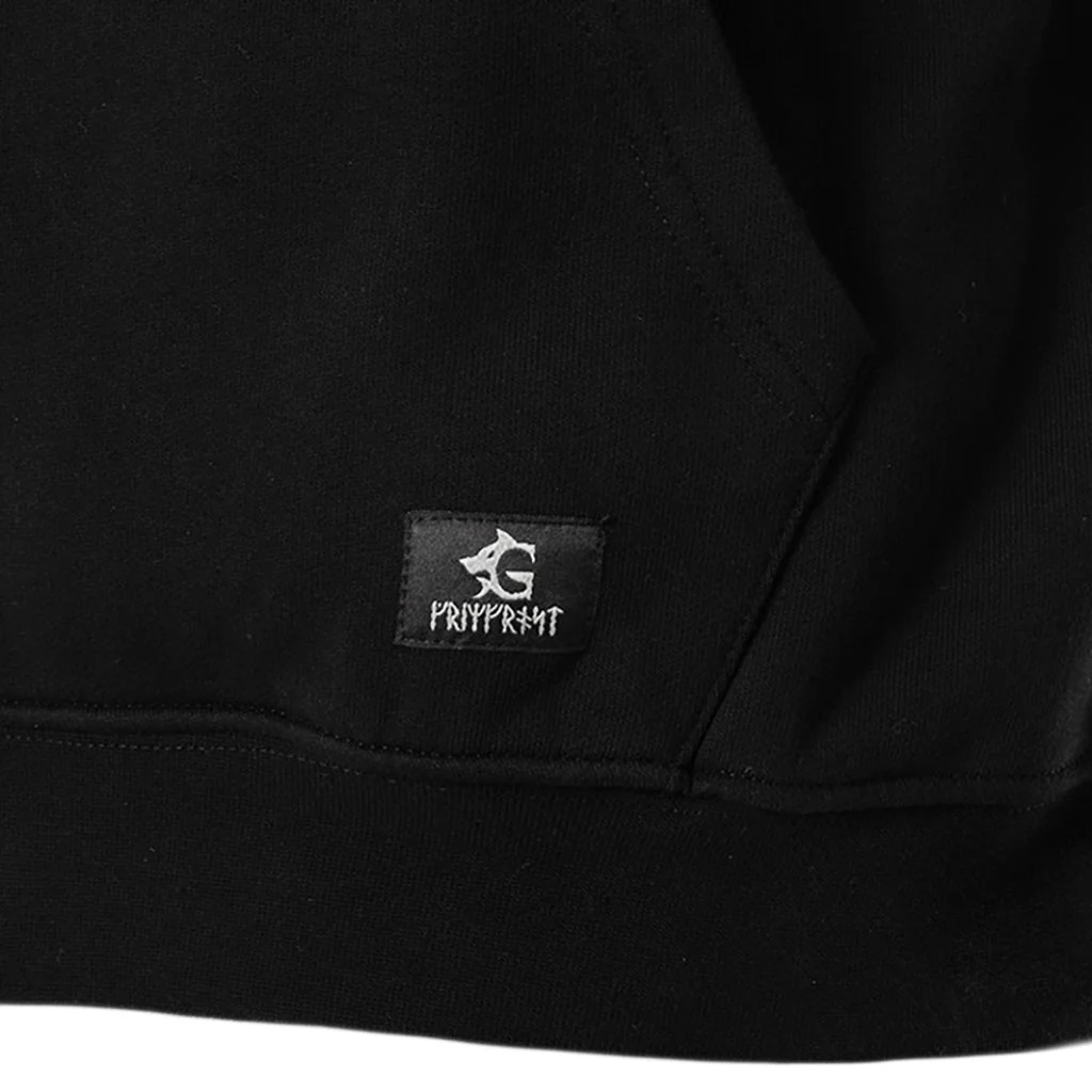 Premium Hoodie, Clan Helmet, Black - Image 6