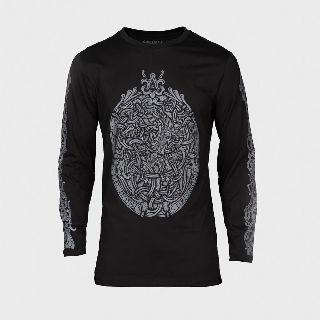 Premium Longsleeve, The Wolf, Black - Image 3