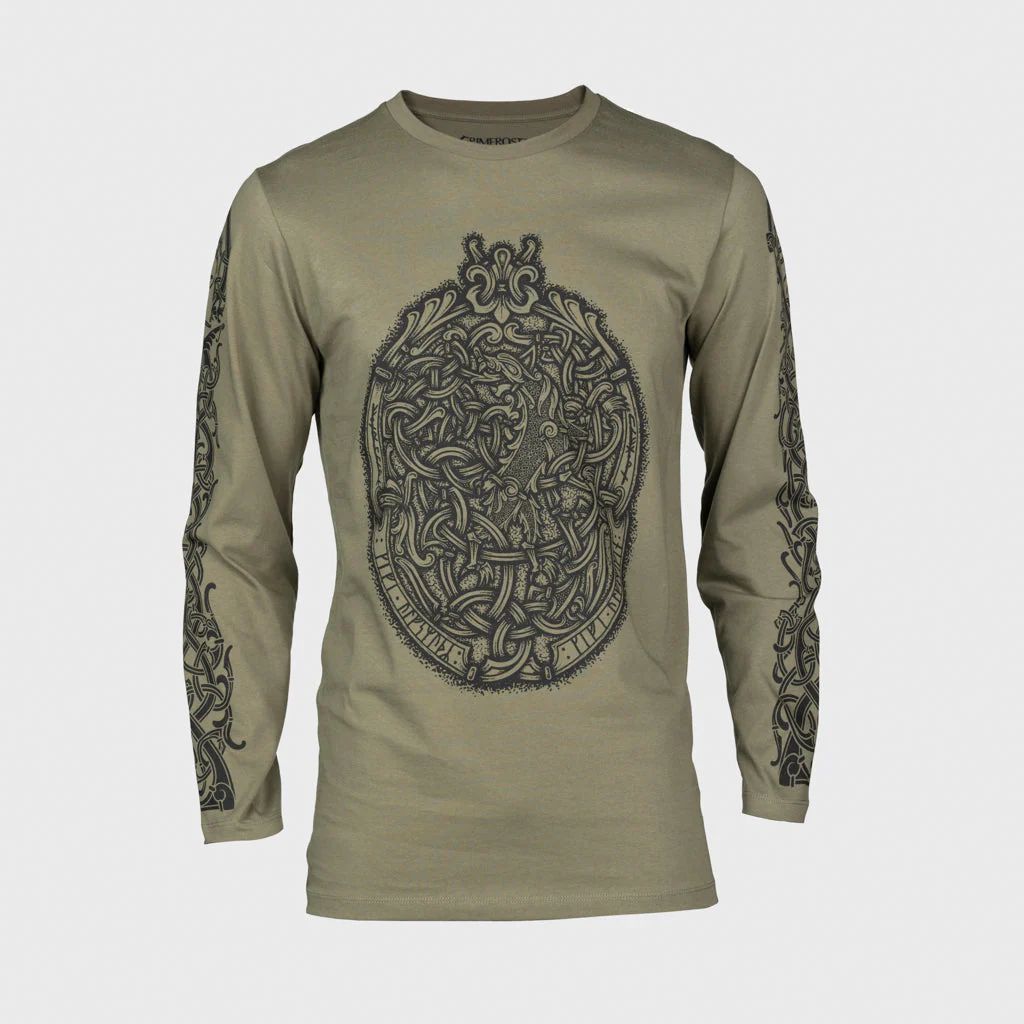 Premium Longsleeve, The Wolf, Green - Image 4