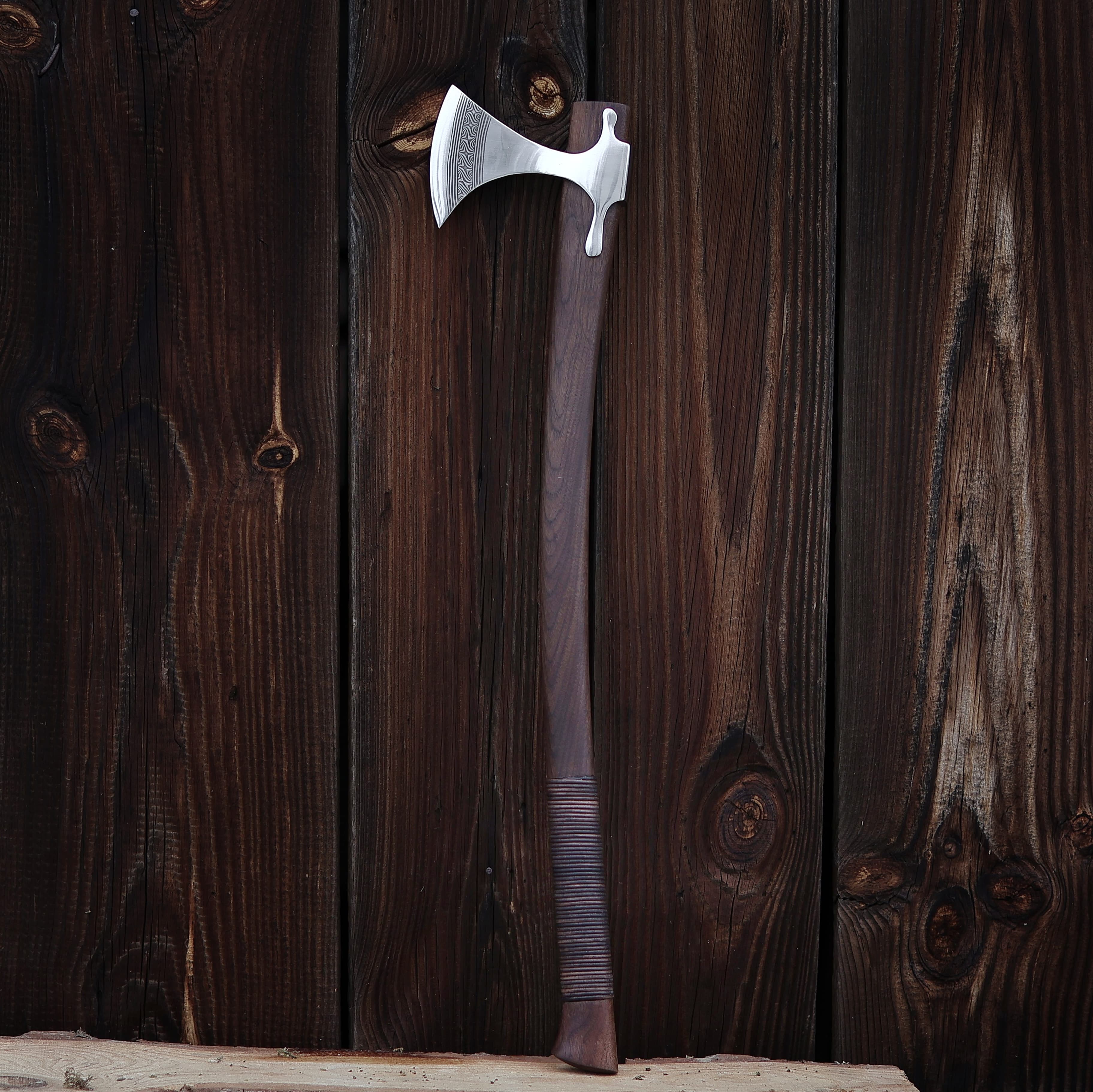 Premium Pattern-Welded Axe, Ed - Image 2