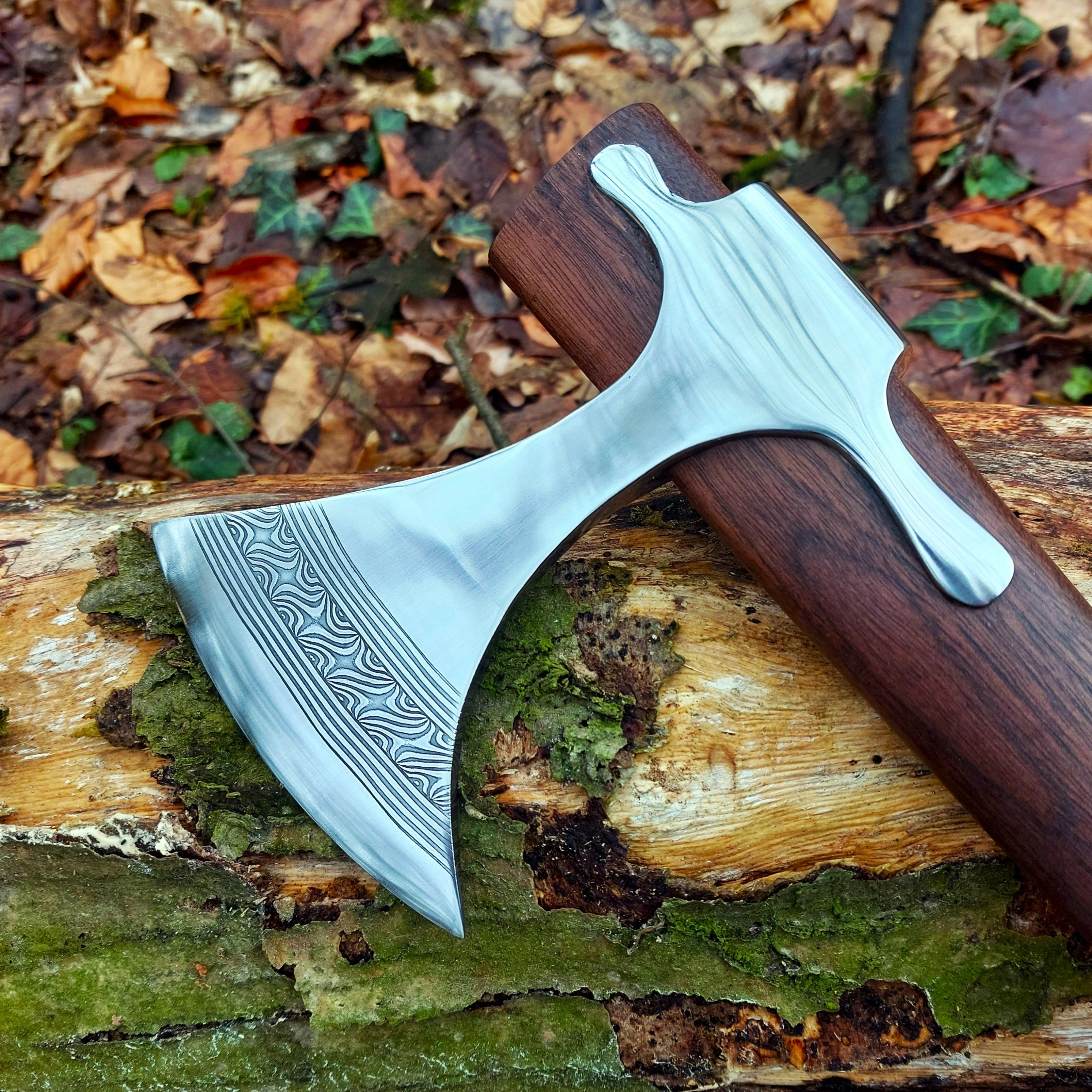 Premium Pattern-Welded Axe, Ed - Image 3