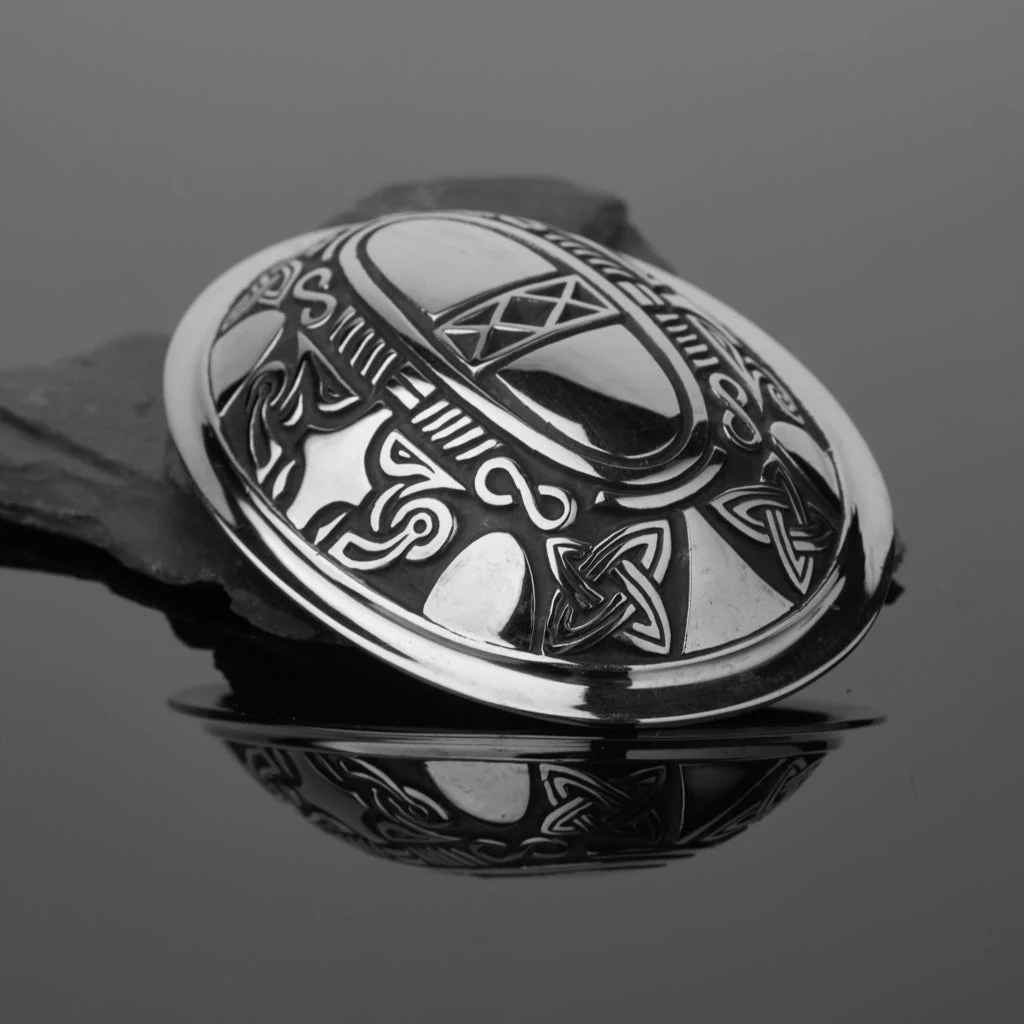Premium Ribe Tortoise Brooches, Silver - Image 3