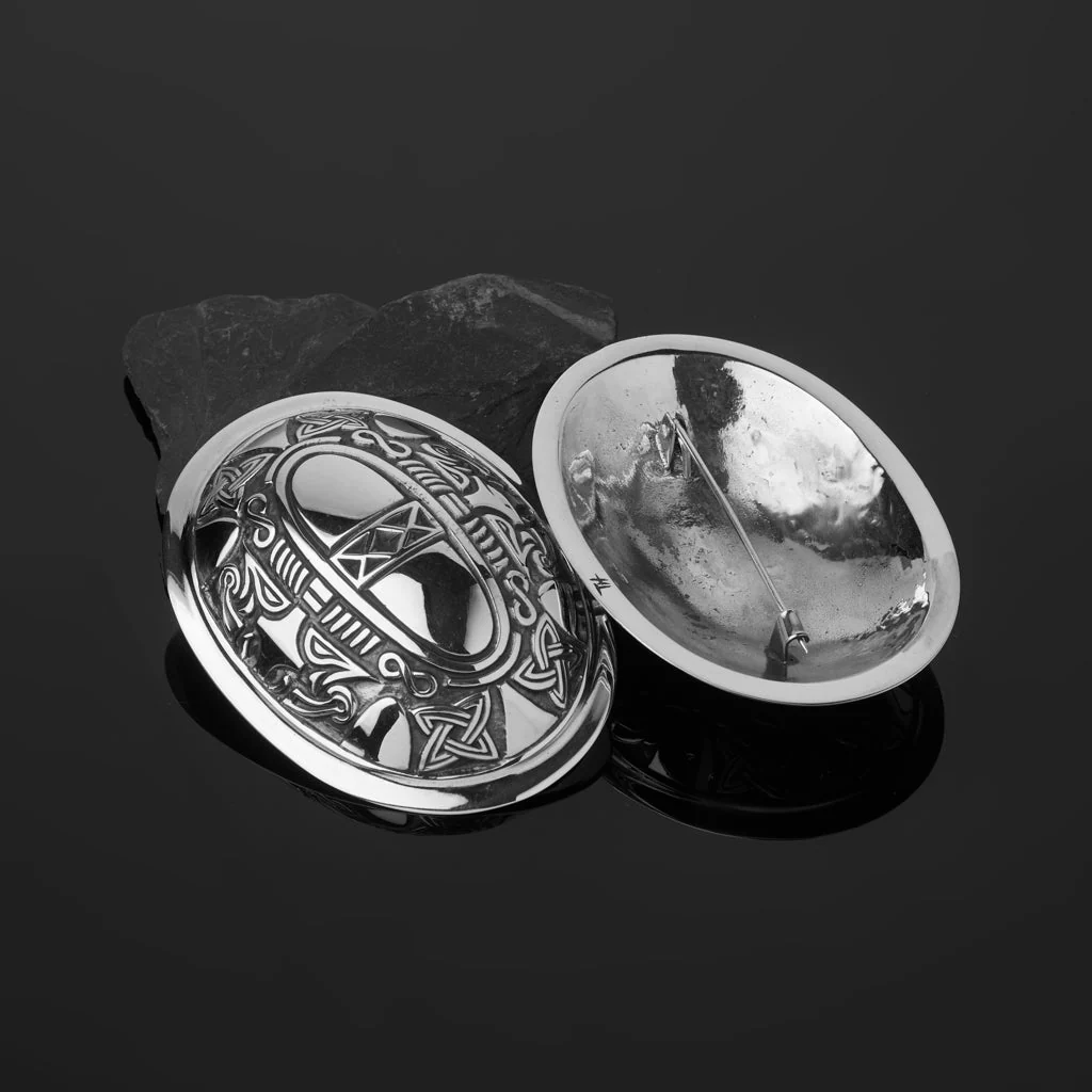 Premium Ribe Tortoise Brooches, Silver - Image 4