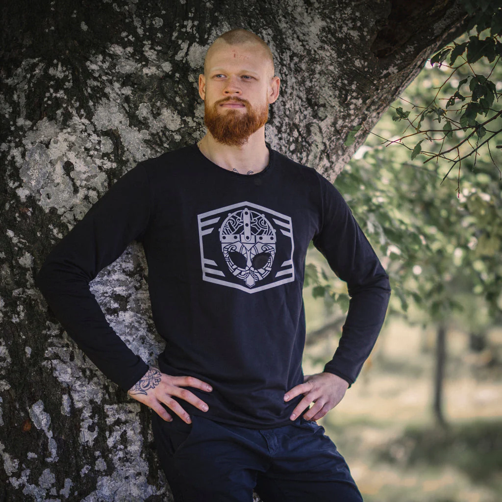 Premium Sweater, Clan Helmet, Black - Image 3