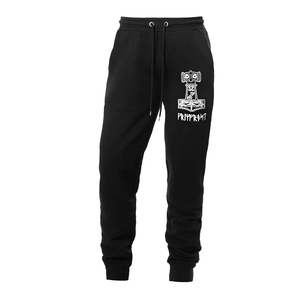 Premium Sweatpants, Mjolnir, Black - Image 5