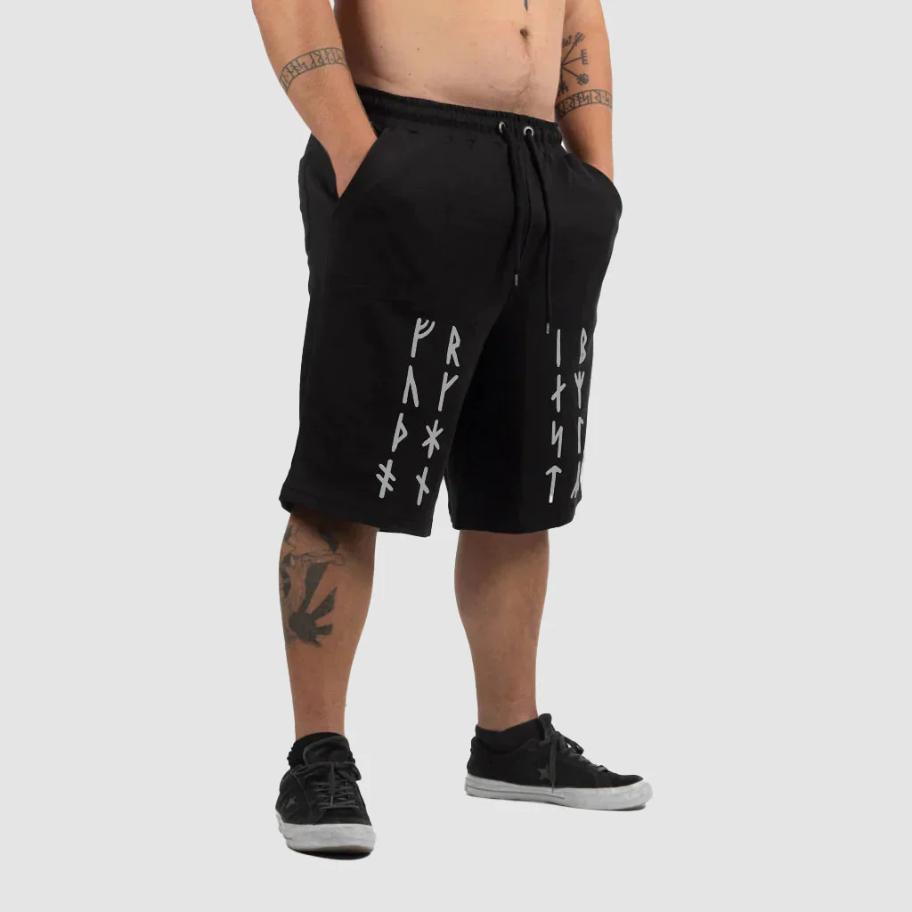Premium Sweatshorts, Futhark, Black - Image 3
