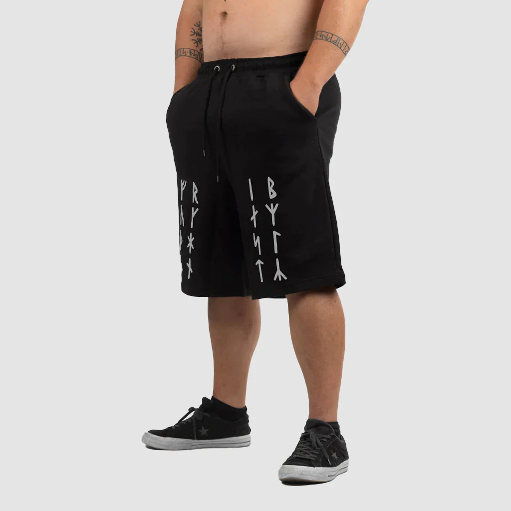 Premium Sweatshorts, Futhark, Black - Image 4
