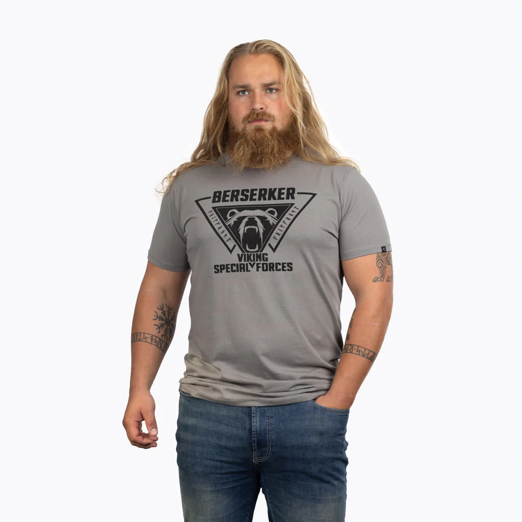 Premium T-shirt, Berserker, Grey - Image 2