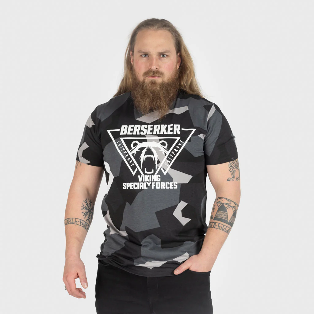 Premium T-shirt, Berserker, M90 Grey Camo