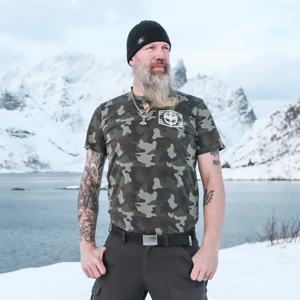 Premium T-shirt, Clan Helmet, Camo
