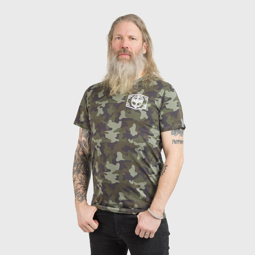 Premium T-shirt, Clan Helmet, Camo - Image 3