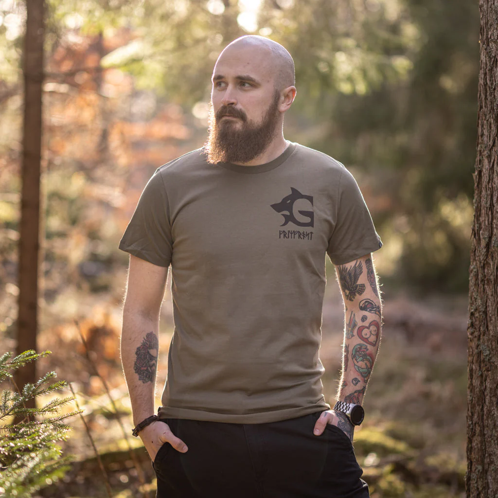 Premium T-shirt, Grimfrost Logo, Green