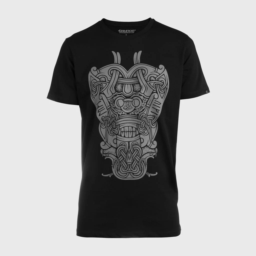 Premium T-shirt, Loki Mask, Black - Image 2