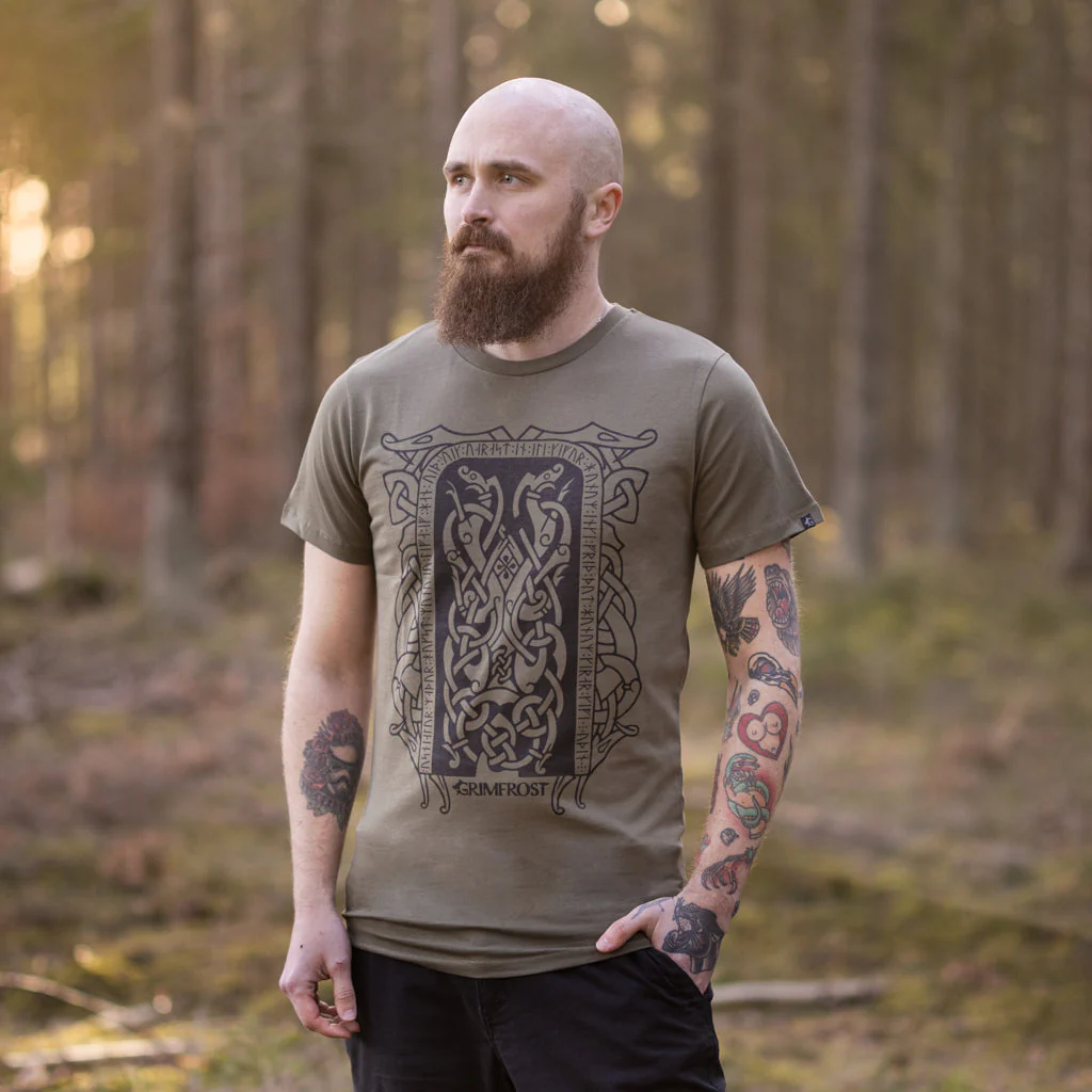 Premium T-shirt, Runestone, Green