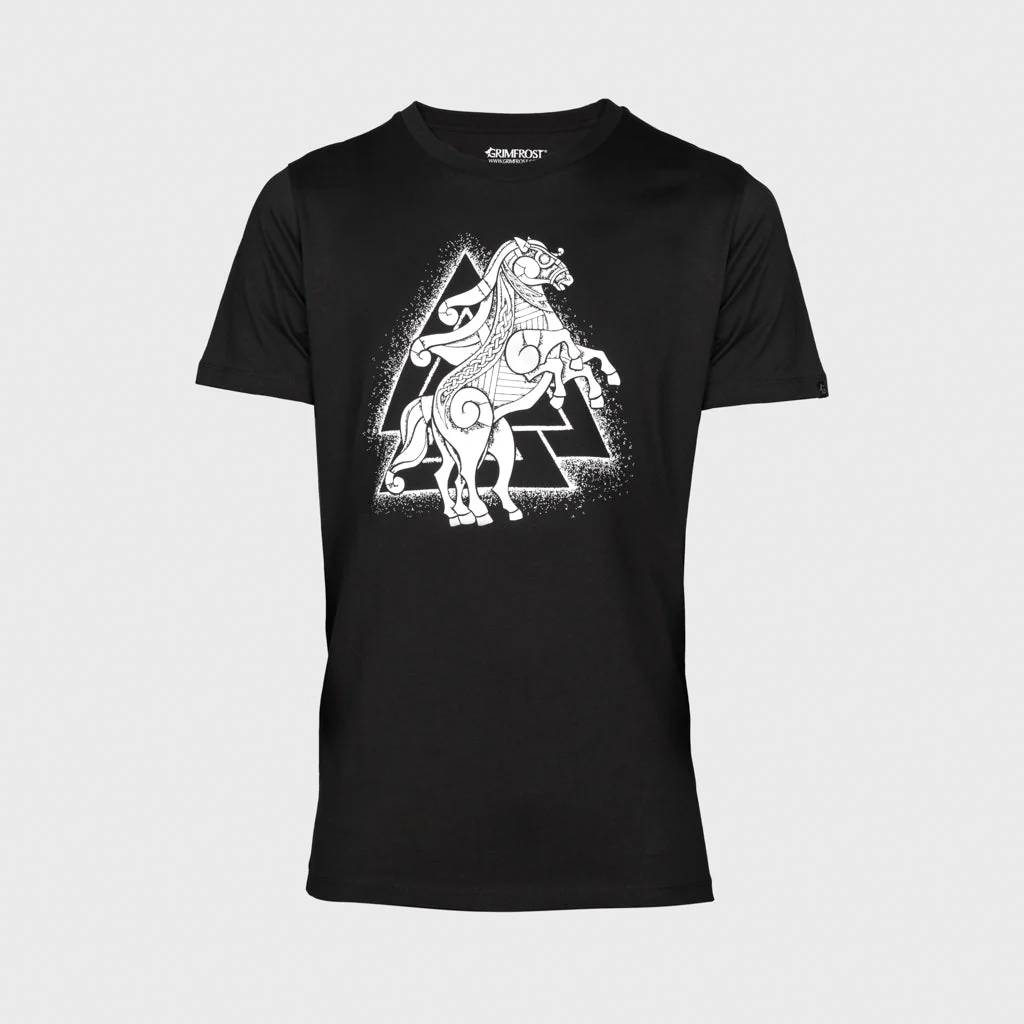 Premium T-shirt, Sleipnir, Black - Image 2