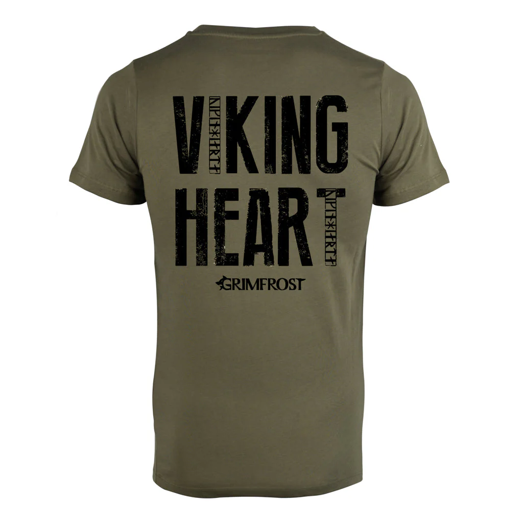 Premium T-shirt, Viking Heart, Green - Image 3